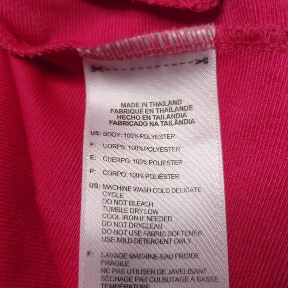 Adidas Womens Climalite Full-Zip Track Jacket Medium Pink Athleisure - Picture 6 of 6